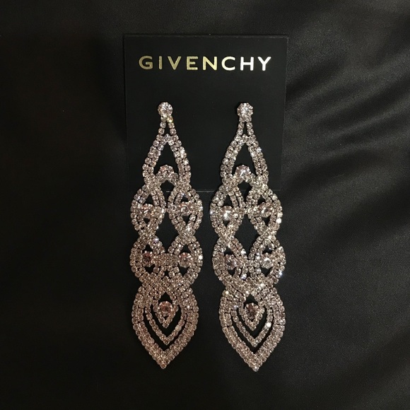 Givenchy Jewelry - Givenchy Silver Chandelier Drop Earrings